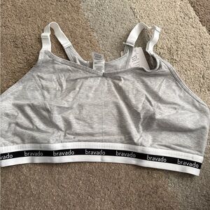 Bravado Gray Nursing Bra- XL